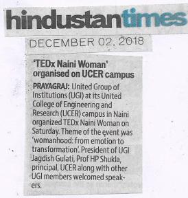 TEDxNainiWomen on Hindustan Times